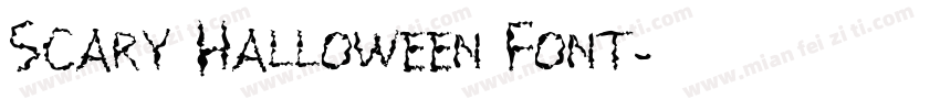 Scary Halloween Font字体转换